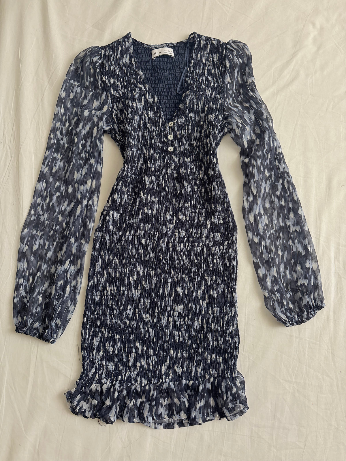 Blue smocked dress