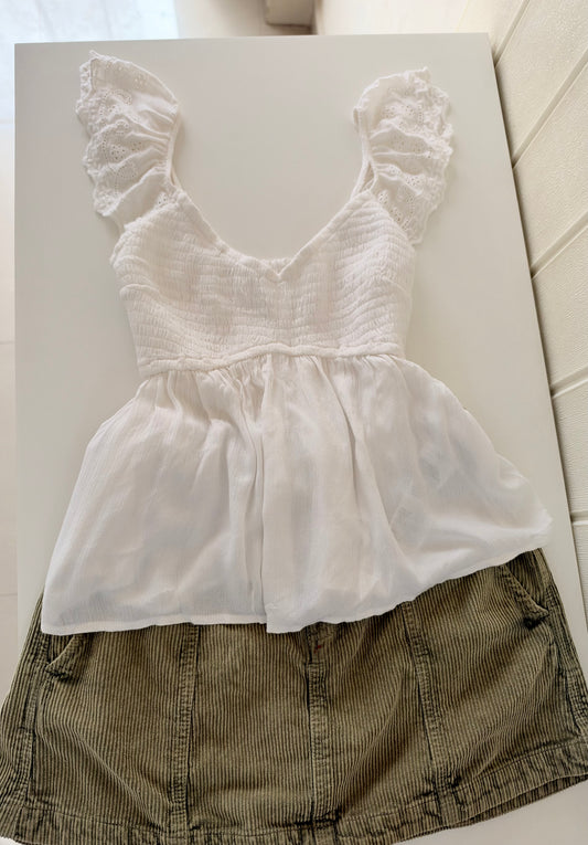 Hollister ruched top