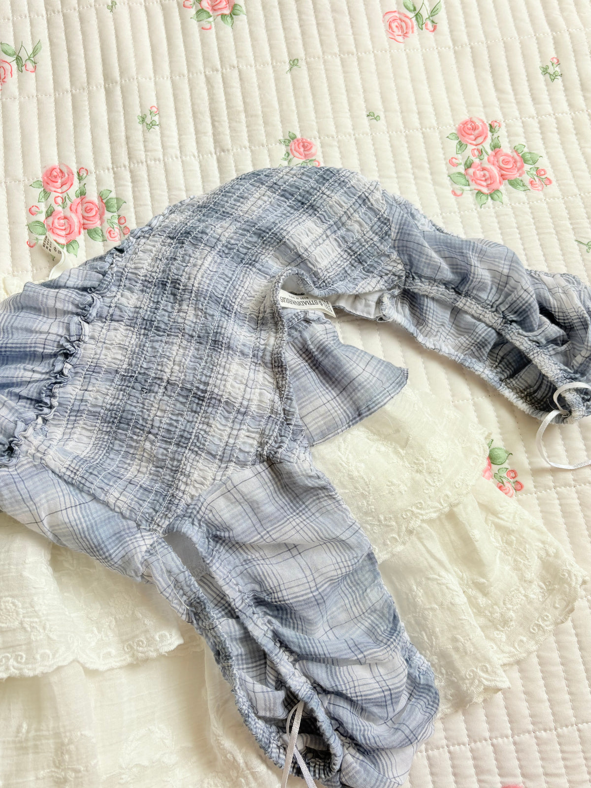 Plaid babydoll rop